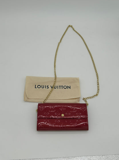 Red Vermis Louis Vuitton Sarah Trifold Wallet